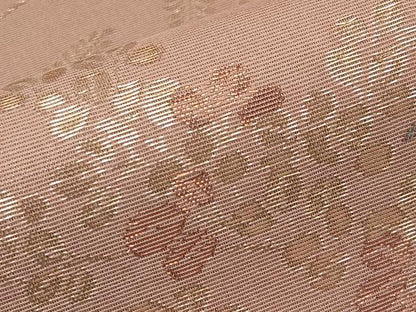 平和屋着物＊夏物　六通柄袋帯　萩文　金糸　正絹　逸品　CABI8625tx