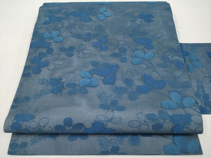 平和屋着物＊夏物　九寸名古屋帯　萩文　正絹　逸品　CABI8635tx