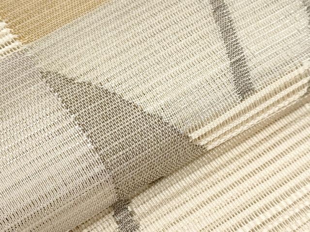 平和屋着物＊夏物　八寸名古屋帯　絽綴れ　抽象文　正絹　逸品　未使用　CABI8638tx