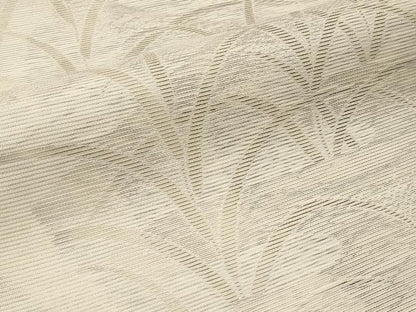 平和屋着物＊夏物　六通柄袋帯　草木文　銀糸　正絹　逸品　CABI8653tx