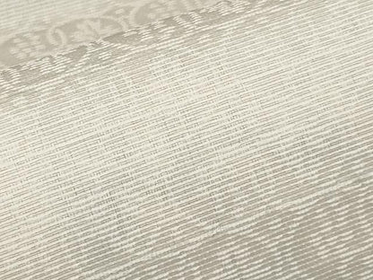 平和屋着物▽六通柄袋帯　スリーシーズン　春夏秋　風通織　ぜんまい紬　花唐草文　正絹　逸品　CABI8655tx