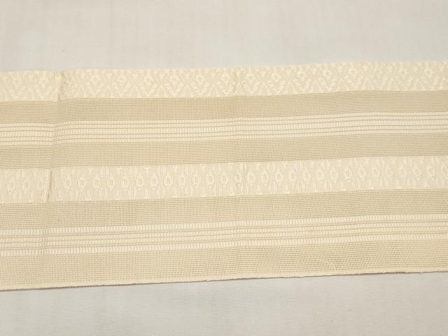 平和屋着物＊夏物　本場筑前博多織　八寸名古屋帯　紗献上　丁子色　正絹　逸品　CABI8661tx