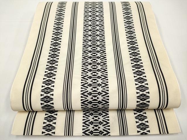 平和屋着物＊夏物　本場筑前博多織　八寸名古屋帯　紗献上　正絹　逸品　未使用　CABI8673tx
