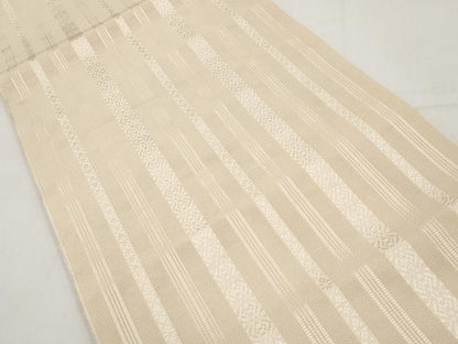 平和屋着物＊夏物　本場筑前博多織　八寸名古屋帯　紗献上　丁子色　正絹　逸品　CABI8674tx