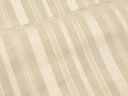 平和屋着物＊夏物　本場筑前博多織　八寸名古屋帯　紗献上　丁子色　正絹　逸品　CABI8674tx
