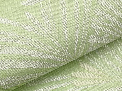 平和屋着物＊夏物　両面　半幅帯　松葉文　銀糸　正絹　逸品　CABI8688tx