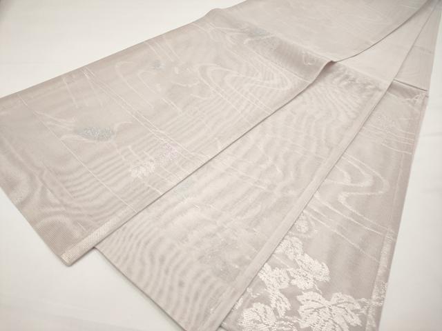 平和屋着物＊夏物　六通柄袋帯　葡萄蔦の葉文　銀糸　正絹　逸品　CABI8700tx
