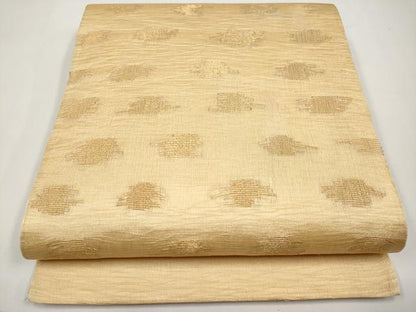 平和屋着物＊夏物　太鼓柄袋帯　抽象文　金糸　正絹　逸品　CABI8703tx