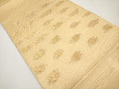 平和屋着物＊夏物　太鼓柄袋帯　抽象文　金糸　正絹　逸品　CABI8703tx
