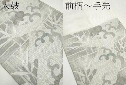 平和屋着物＊夏物　六通柄　京袋帯　立波枝葉文　CABI8709tx