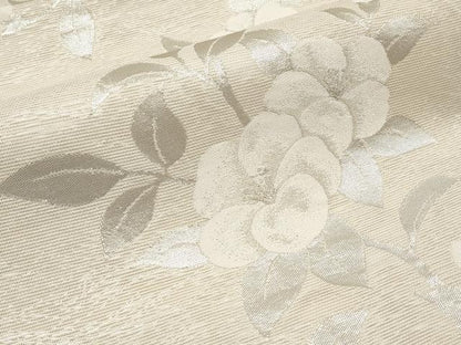 平和屋着物＊夏物　六通柄袋帯　枝椿　銀糸　正絹　逸品　CABI8710tx