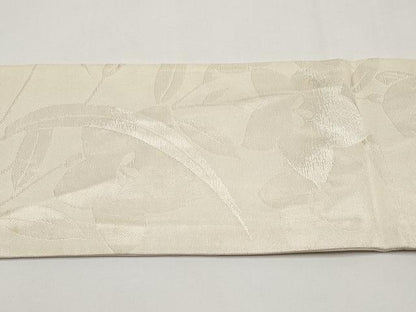 平和屋着物＊夏物　九寸名古屋帯　桔梗　銀糸　正絹　逸品　CABI8713tx