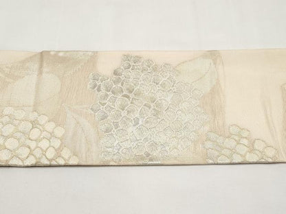 平和屋着物＊夏物　九寸名古屋帯　紫陽花　金銀糸　正絹　逸品　CABI8746tx