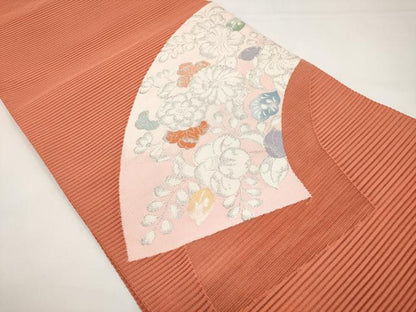 平和屋着物＊夏物　西陣　河村織物　河村つづれ　八寸名古屋帯　絽綴れ　辻が花　銀糸　証紙付き　正絹　逸品　CABI8752tx