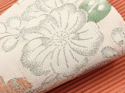 平和屋着物＊夏物　西陣　河村織物　河村つづれ　八寸名古屋帯　絽綴れ　辻が花　銀糸　証紙付き　正絹　逸品　CABI8752tx