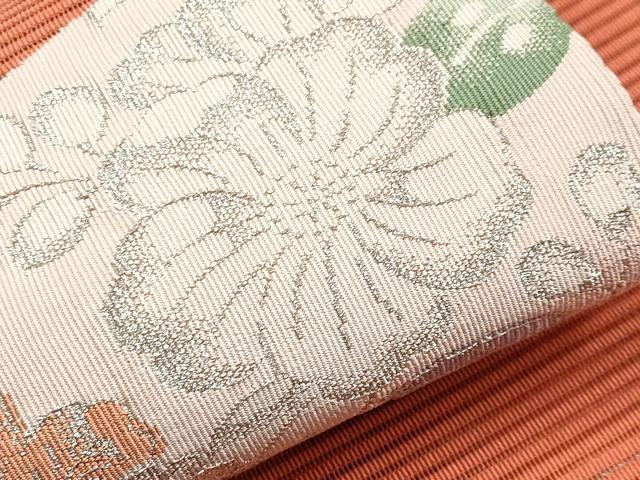 平和屋着物＊夏物　西陣　河村織物　河村つづれ　八寸名古屋帯　絽綴れ　辻が花　銀糸　証紙付き　正絹　逸品　CABI8752tx