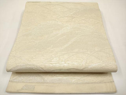 平和屋着物＊夏物　西陣　六通柄　本袋帯　遠山文　銀糸　正絹　逸品　CABI8770tx