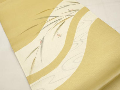 平和屋着物＊夏物　太鼓柄袋帯　手描き　てんとう虫　正絹　逸品　未使用　CABI8771tx