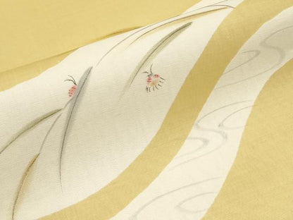 平和屋着物＊夏物　太鼓柄袋帯　手描き　てんとう虫　正絹　逸品　未使用　CABI8771tx