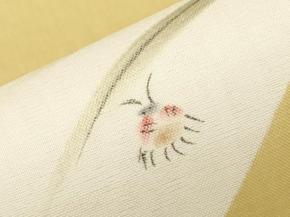 平和屋着物＊夏物　太鼓柄袋帯　手描き　てんとう虫　正絹　逸品　未使用　CABI8771tx