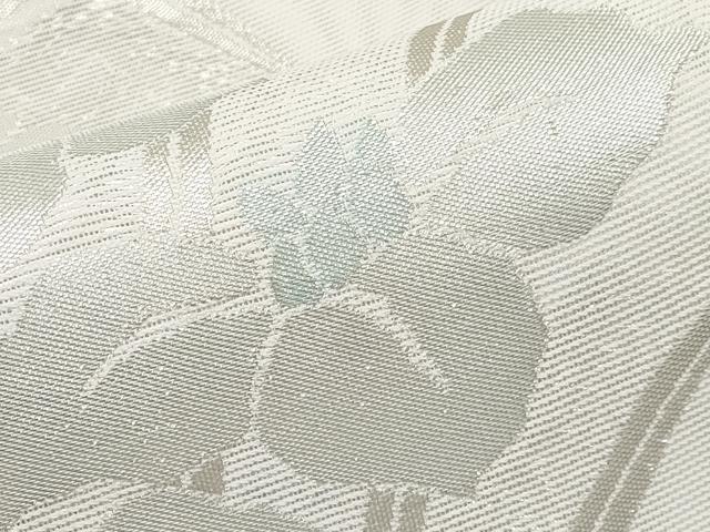 平和屋着物＊夏物　六通柄袋帯　杜若　銀糸　CABI8777tx