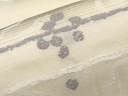 平和屋着物▽両面　全通柄袋帯　スリーシーズン　春夏秋　葡萄花唐草文　正絹　逸品　CABI8784tx