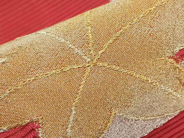 平和屋着物＊夏物　八寸名古屋帯　絽綴れ　竜田川　金銀糸　正絹　逸品　CABI8786tx