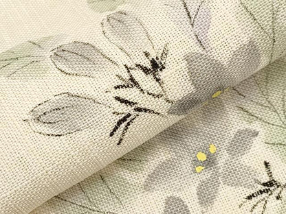 平和屋着物＊夏物　八寸名古屋帯　手描き　枝花文　CABI8797tx