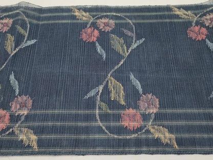 平和屋着物＊夏物　1854年創業　帯屋捨松　八寸名古屋帯　枝花文　正絹　逸品　CABI8800tx