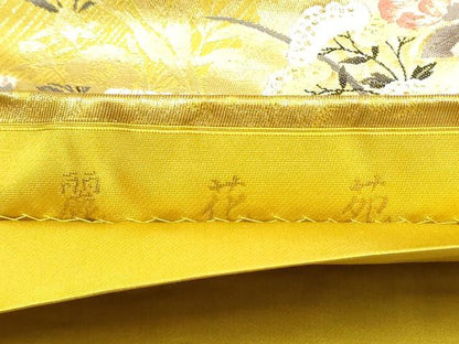 平和屋着物●六通柄袋帯　唐織　麗花苑　金糸　正絹　逸品　CABI8801hy