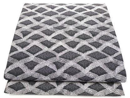 平和屋着物●全通柄袋帯　幾何学文様　正絹　逸品　CABI8805hy