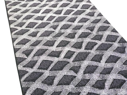平和屋着物●全通柄袋帯　幾何学文様　正絹　逸品　CABI8805hy