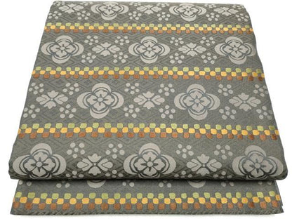 平和屋着物●全通柄袋帯　親王礼冠文　正絹　逸品　CABI8837hy