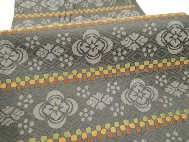 平和屋着物●全通柄袋帯　親王礼冠文　正絹　逸品　CABI8837hy