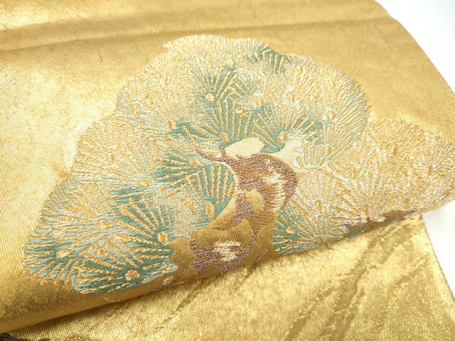 平和屋着物●六通柄袋帯　瑞松寿文　金銀糸　正絹　逸品　CABI8840hy