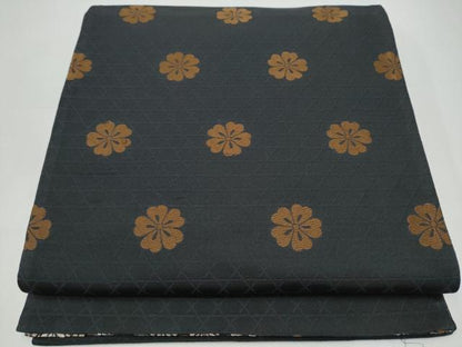 平和屋着物●人形作家　稲邉智津子　両面　六通柄袋帯　唐織　菊　正絹　逸品　CABI8881hy