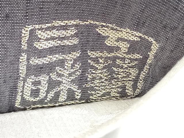 平和屋着物●六通柄袋帯　工藝三昧　草花文　銀糸　正絹　逸品　CABI8886hy