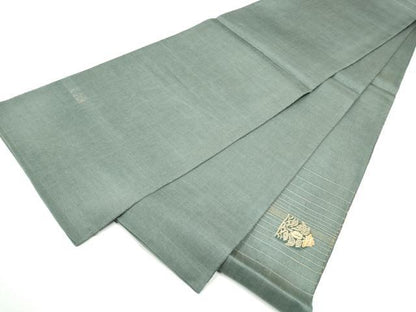 平和屋着物●太鼓柄袋帯　駒刺繍　黄金繭　花兎　金糸　正絹　逸品　CABI8892hy