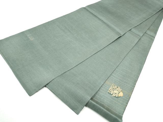 平和屋着物●太鼓柄袋帯　駒刺繍　黄金繭　花兎　金糸　正絹　逸品　CABI8892hy