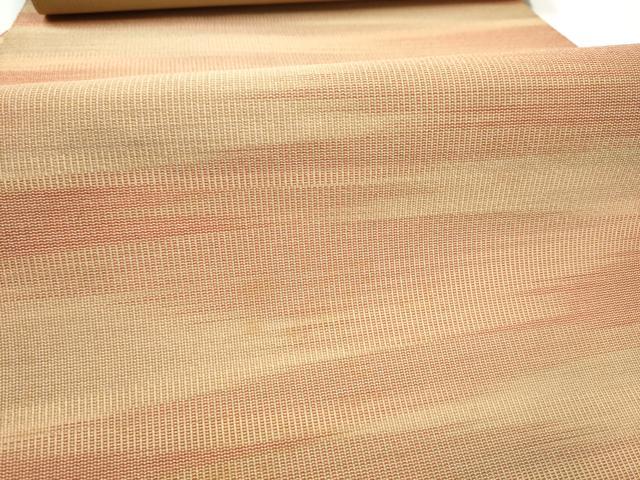 平和屋着物●爪掻本綴作家　伊達静　八寸名古屋帯　霞文　正絹　逸品　CABI8908hy