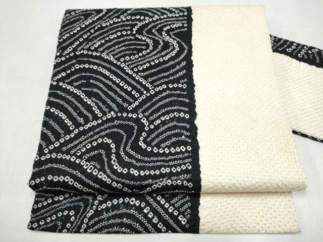 平和屋着物●九寸名古屋帯　霞文　正絹　逸品　CABI8909hy