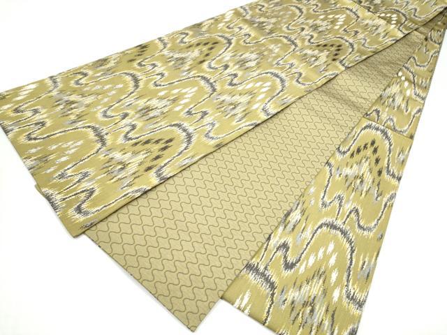 平和屋着物●両面　全通柄袋帯　経錦　太子間道　正絹　逸品　CABI8935hy