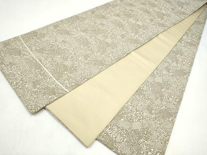 平和屋着物●木村正明　彫刻絵図　全通柄袋帯　松竹梅に亀　正絹　逸品　CABI8936hy