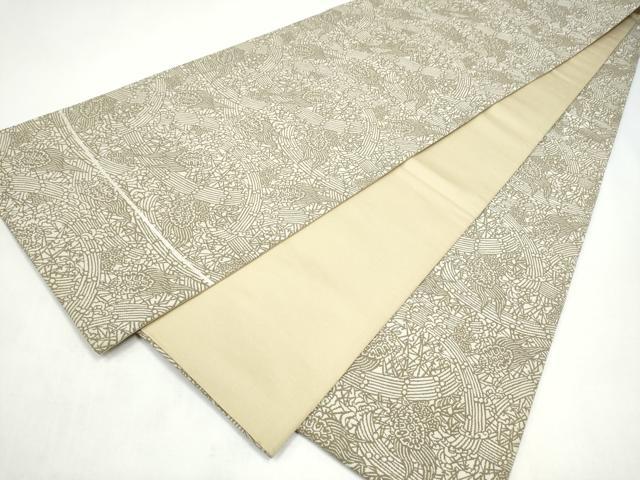 平和屋着物●木村正明　彫刻絵図　全通柄袋帯　松竹梅に亀　正絹　逸品　CABI8936hy