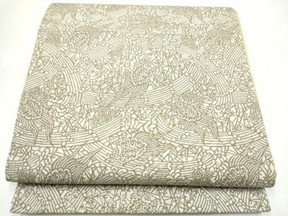 平和屋着物●木村正明　彫刻絵図　全通柄袋帯　松竹梅に亀　正絹　逸品　CABI8936hy