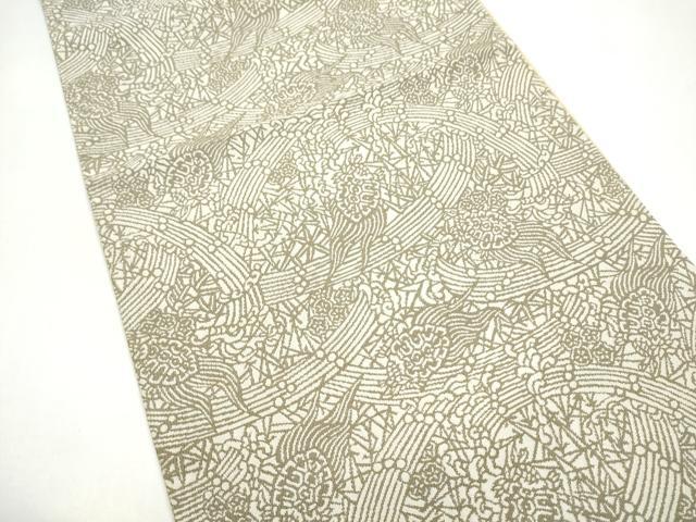 平和屋着物●木村正明　彫刻絵図　全通柄袋帯　松竹梅に亀　正絹　逸品　CABI8936hy