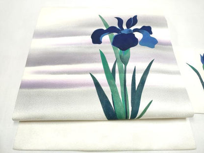 平和屋着物●九寸名古屋帯　和の華　正絹　逸品　CABI8953hy