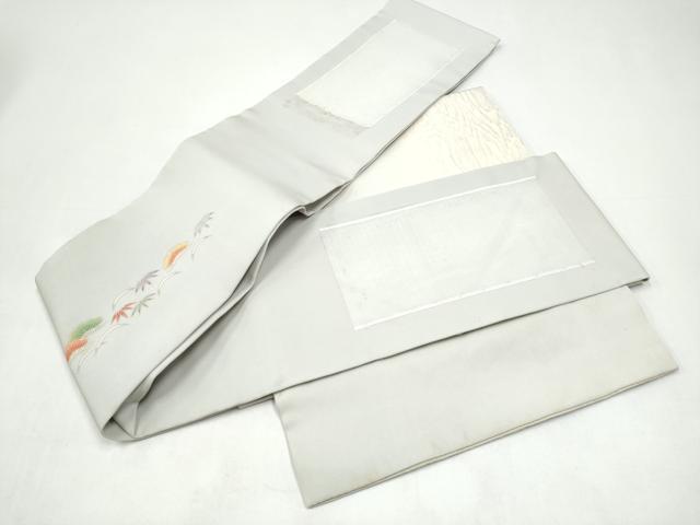 平和屋着物●塩瀬　ワンタッチつけ帯　童子　松竹梅　金彩　正絹　逸品　CABI8958hy