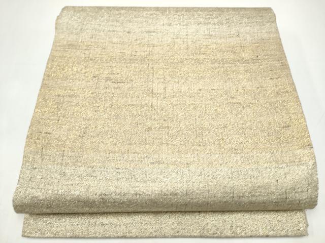 平和屋着物●桝屋高尾　(ねん金綴錦)　全通柄袋帯　段霞文　金糸　正絹　逸品　CABI8978hy