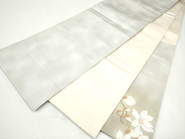 平和屋着物●太鼓柄袋帯　作家物　枝花文　金彩　正絹　逸品　CABI8983hy